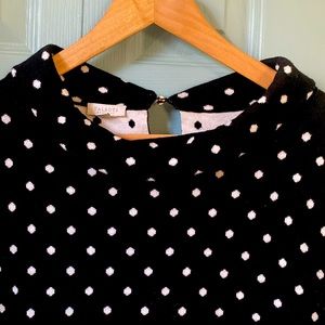 Talbots 3/4 Length polka Dot Sleeve Sweater